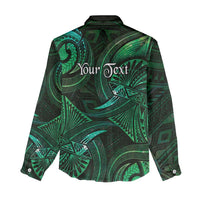 Personalised Polynesia Zodiac Taurus Women Casual Shirt Galaxy Polynesian Pattern Chest Tattoo Style LT14 - Polynesian Pride