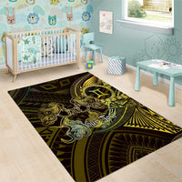 Personalised Polynesia Zodiac Gemini Area Rug Galaxy Polynesian Pattern Chest Tattoo Style LT14 - Polynesian Pride