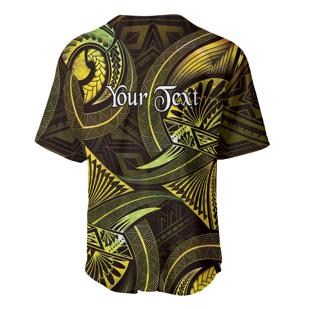 Personalised Polynesia Zodiac Gemini Baseball Jersey Galaxy Polynesian Pattern Chest Tattoo Style LT14 - Polynesian Pride