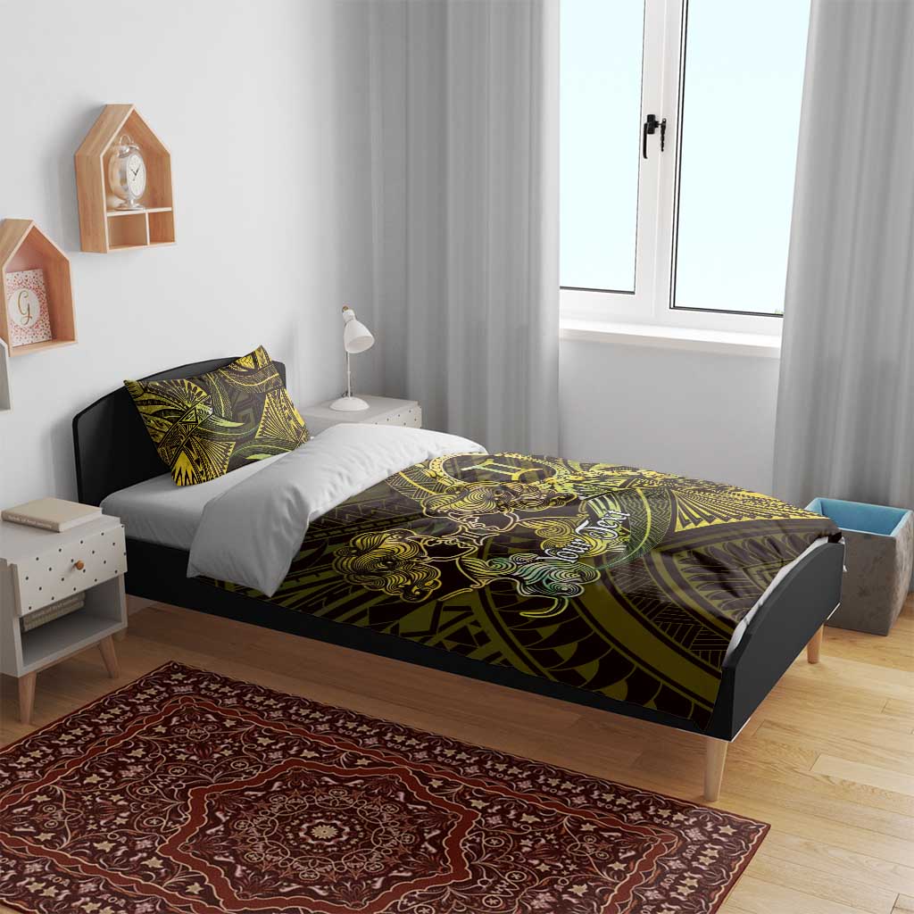 Personalised Polynesia Zodiac Gemini Bedding Set Galaxy Polynesian Pattern Chest Tattoo Style LT14 - Polynesian Pride