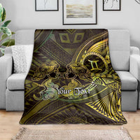 Personalised Polynesia Zodiac Gemini Blanket Galaxy Polynesian Pattern Chest Tattoo Style LT14 - Polynesian Pride