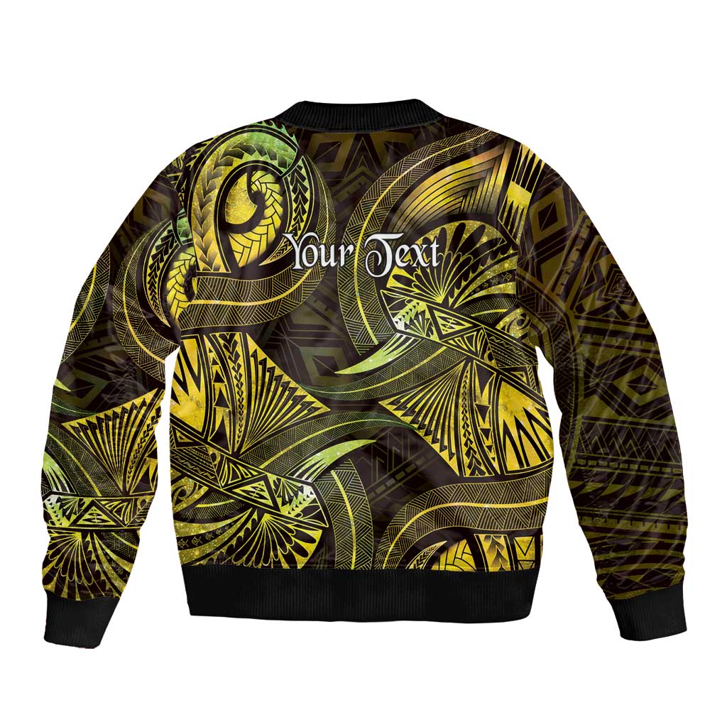 Personalised Polynesia Zodiac Gemini Bomber Jacket Galaxy Polynesian Pattern Chest Tattoo Style LT14 - Polynesian Pride