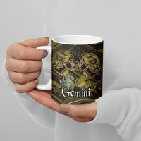 Personalised Polynesia Zodiac Gemini Ceramic Mug Galaxy Polynesian Pattern Chest Tattoo Style LT14 - Polynesian Pride