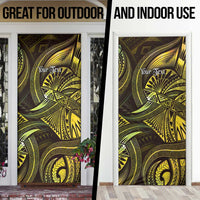Personalised Polynesia Zodiac Gemini Door Cover Galaxy Polynesian Pattern Chest Tattoo Style LT14 - Polynesian Pride