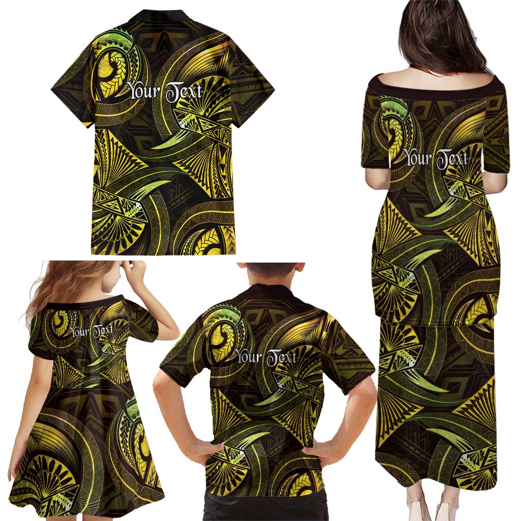 Personalised Polynesia Zodiac Gemini Family Matching Puletasi and Hawaiian Shirt Galaxy Polynesian Pattern Chest Tattoo Style LT14 - Polynesian Pride