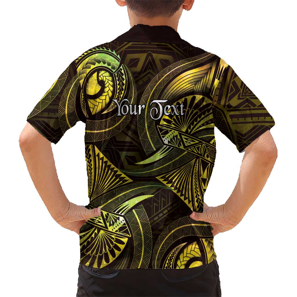 Personalised Polynesia Zodiac Gemini Family Matching Summer Maxi Dress and Hawaiian Shirt Galaxy Polynesian Pattern Chest Tattoo Style