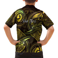 Personalised Polynesia Zodiac Gemini Hawaiian Shirt Galaxy Polynesian Pattern Chest Tattoo Style