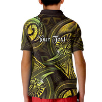 Personalised Polynesia Zodiac Gemini Kid Polo Shirt Galaxy Polynesian Pattern Chest Tattoo Style LT14 - Polynesian Pride