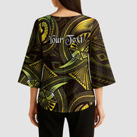 Personalised Polynesia Zodiac Gemini Kimono Sleeve Blouse Galaxy Polynesian Pattern Chest Tattoo Style LT14 - Polynesian Pride