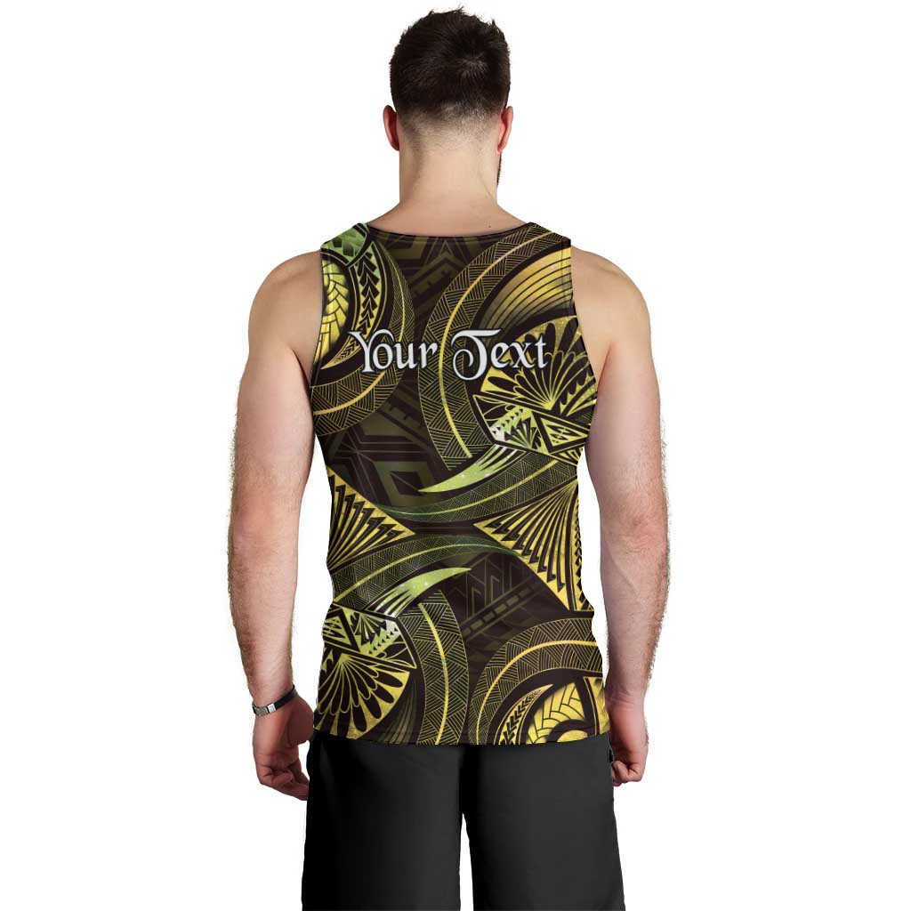 Personalised Polynesia Zodiac Gemini Men Tank Top Galaxy Polynesian Pattern Chest Tattoo Style LT14 - Polynesian Pride