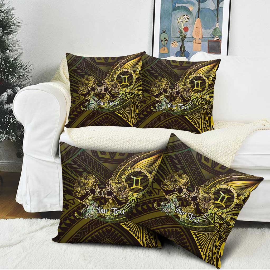 Personalised Polynesia Zodiac Gemini Pillow Cover Galaxy Polynesian Pattern Chest Tattoo Style LT14 - Polynesian Pride