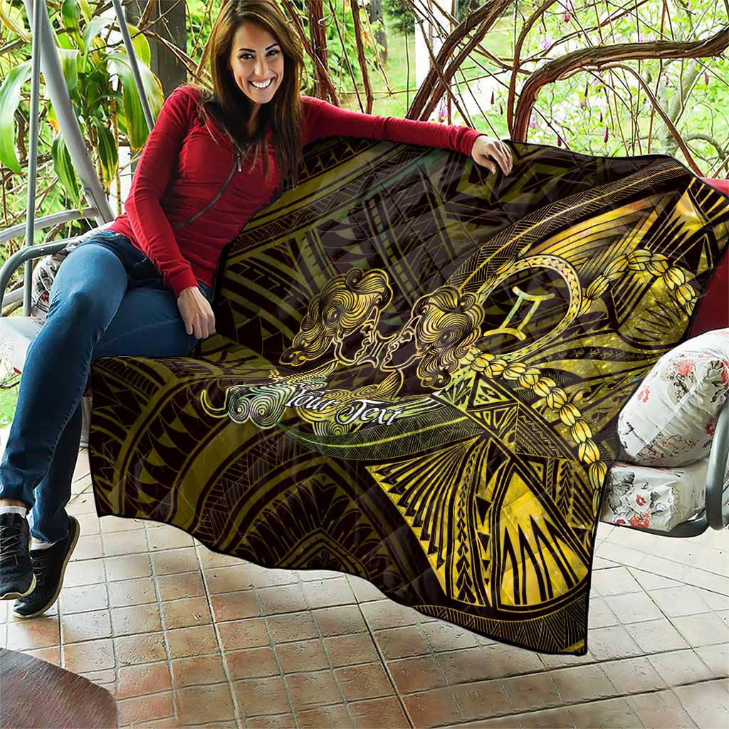 Personalised Polynesia Zodiac Gemini Quilt Galaxy Polynesian Pattern Chest Tattoo Style LT14 - Polynesian Pride
