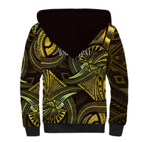 Personalised Polynesia Zodiac Gemini Sherpa Hoodie Galaxy Polynesian Pattern Chest Tattoo Style LT14 - Polynesian Pride
