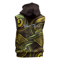 Personalised Polynesia Zodiac Gemini Sleeveless Hoodie Galaxy Polynesian Pattern Chest Tattoo Style LT14 - Polynesian Pride