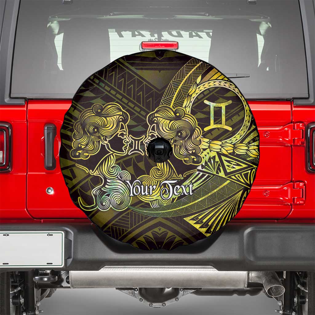 Personalised Polynesia Zodiac Gemini Spare Tire Cover Galaxy Polynesian Pattern Chest Tattoo Style LT14 - Polynesian Pride