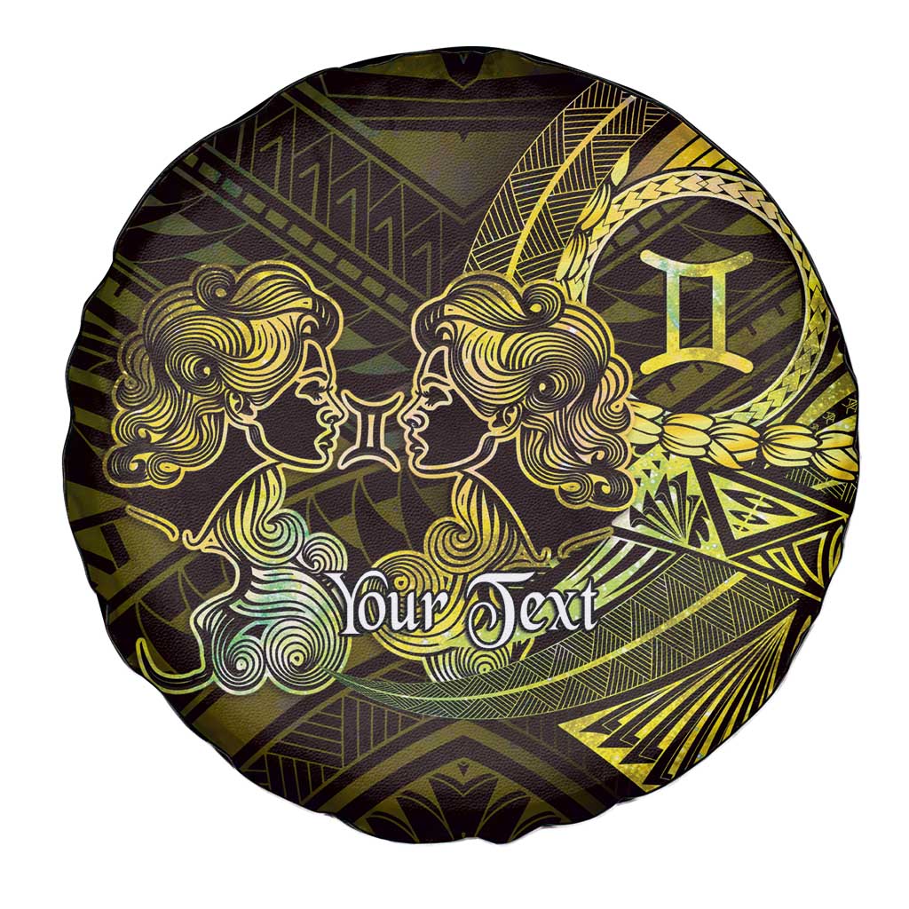 Personalised Polynesia Zodiac Gemini Spare Tire Cover Galaxy Polynesian Pattern Chest Tattoo Style LT14 - Polynesian Pride