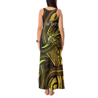 Personalised Polynesia Zodiac Gemini Tank Maxi Dress Galaxy Polynesian Pattern Chest Tattoo Style LT14 - Polynesian Pride