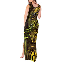 Personalised Polynesia Zodiac Gemini Tank Maxi Dress Galaxy Polynesian Pattern Chest Tattoo Style LT14 - Polynesian Pride