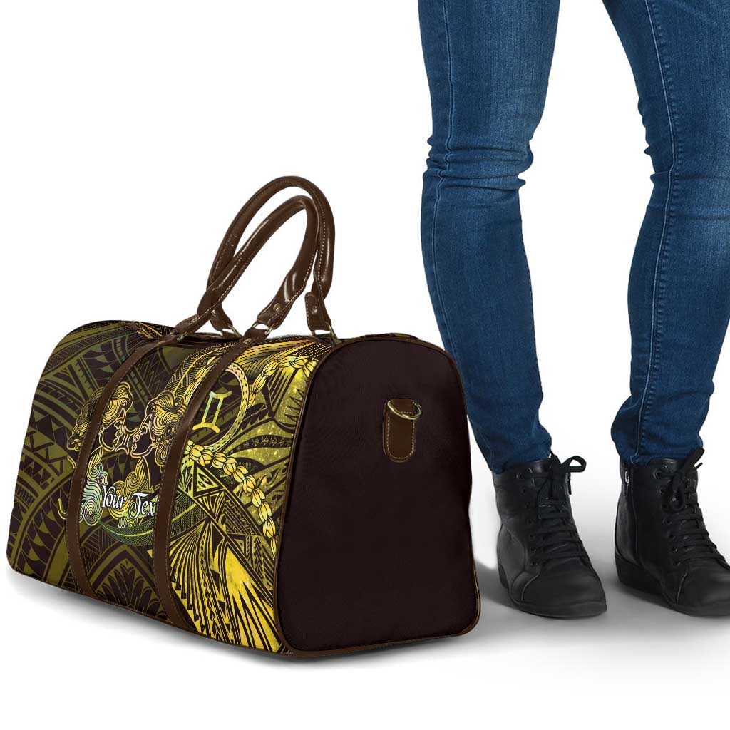 Personalised Polynesia Zodiac Gemini Travel Bag Galaxy Polynesian Pattern Chest Tattoo Style LT14 - Polynesian Pride