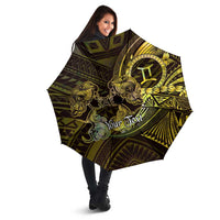 Personalised Polynesia Zodiac Gemini Umbrella Galaxy Polynesian Pattern Chest Tattoo Style LT14 - Polynesian Pride