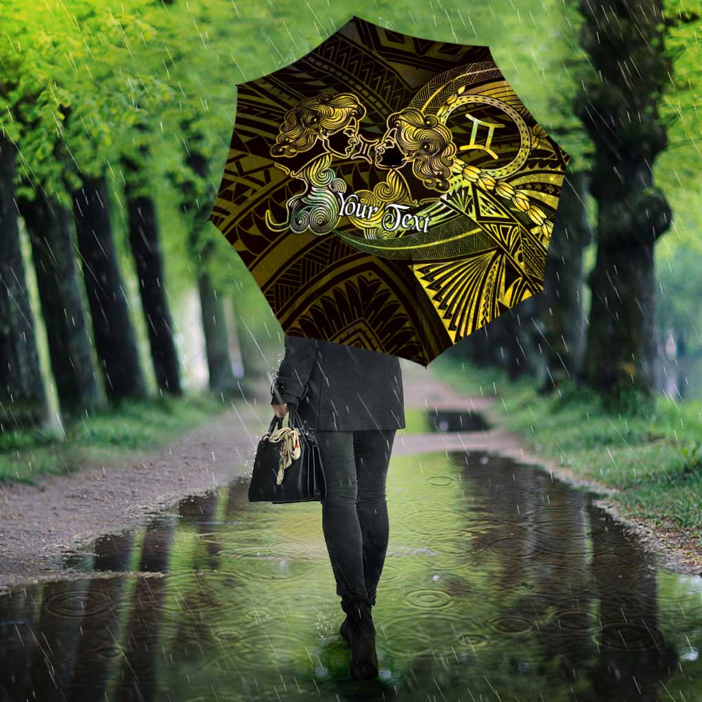 Personalised Polynesia Zodiac Gemini Umbrella Galaxy Polynesian Pattern Chest Tattoo Style LT14 - Polynesian Pride