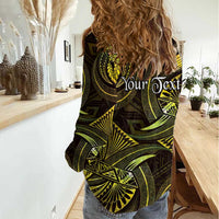 Personalised Polynesia Zodiac Gemini Women Casual Shirt Galaxy Polynesian Pattern Chest Tattoo Style LT14 - Polynesian Pride