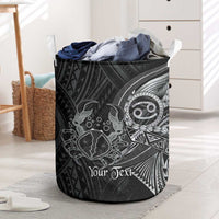 Personalised Polynesia Zodiac Cancer Laundry Basket Galaxy Polynesian Pattern Chest Tattoo Style