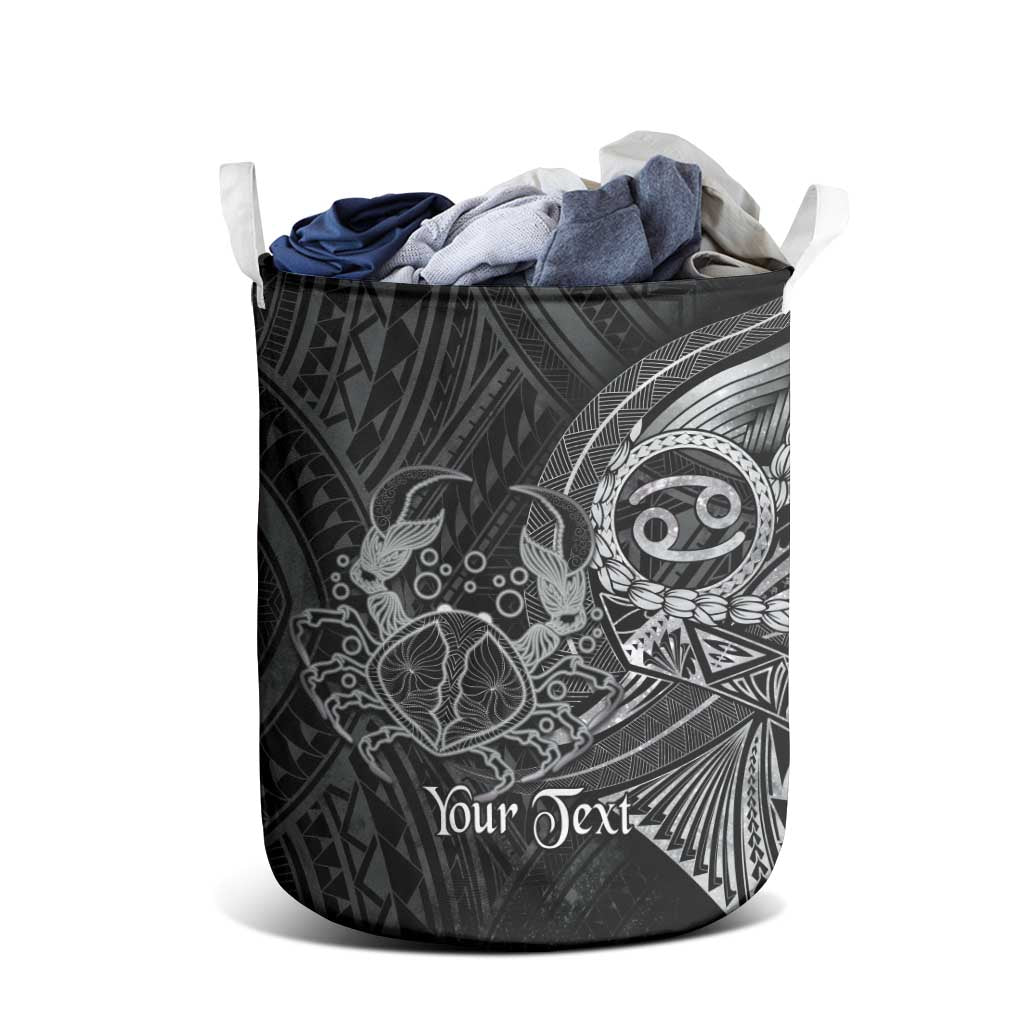Personalised Polynesia Zodiac Cancer Laundry Basket Galaxy Polynesian Pattern Chest Tattoo Style