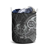 Personalised Polynesia Zodiac Cancer Laundry Basket Galaxy Polynesian Pattern Chest Tattoo Style