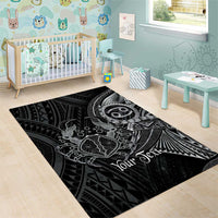 Personalised Polynesia Zodiac Cancer Area Rug Galaxy Polynesian Pattern Chest Tattoo Style LT14 - Polynesian Pride
