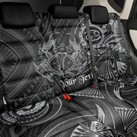 Personalised Polynesia Zodiac Cancer Back Car Seat Cover Galaxy Polynesian Pattern Chest Tattoo Style