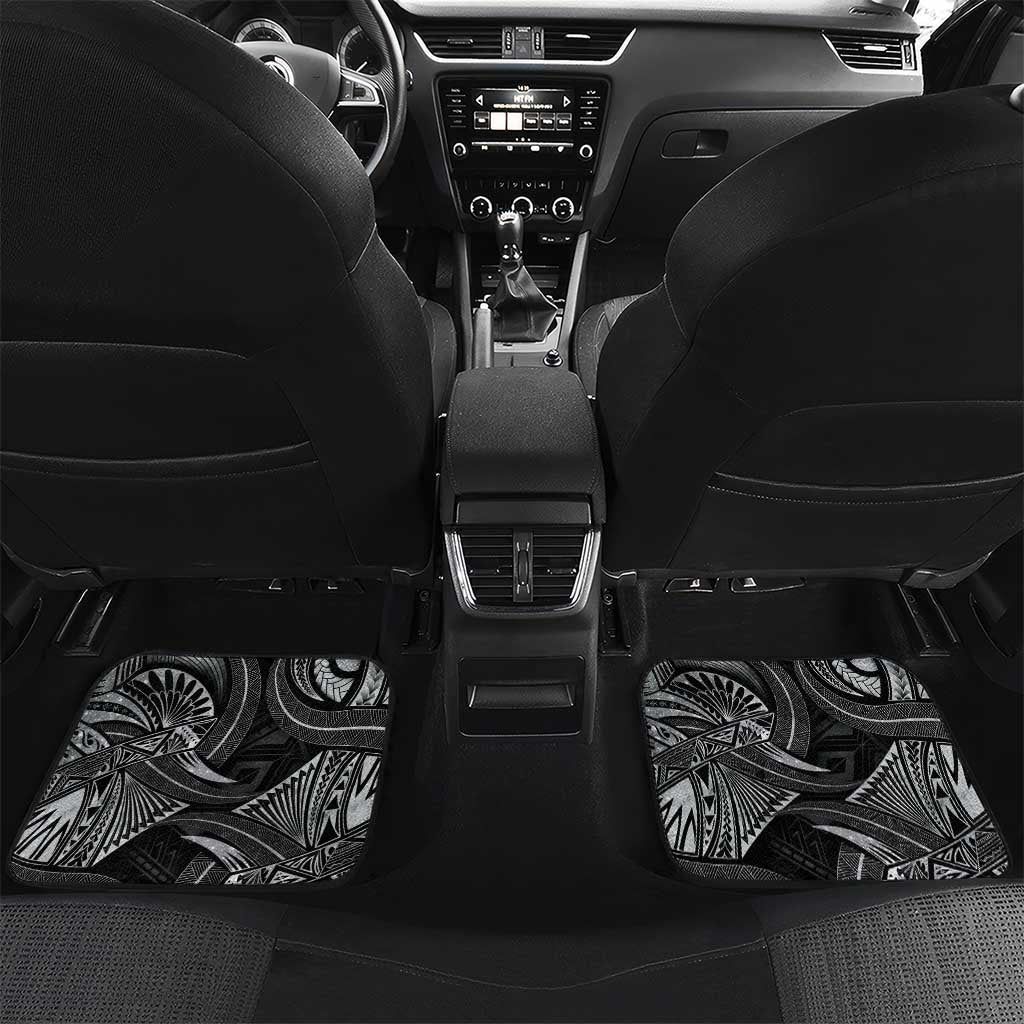 Personalised Polynesia Zodiac Cancer Car Mats Galaxy Polynesian Pattern Chest Tattoo Style