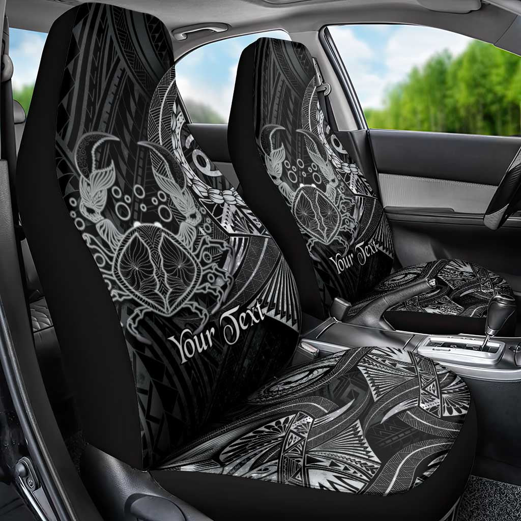 Personalised Polynesia Zodiac Cancer Car Seat Cover Galaxy Polynesian Pattern Chest Tattoo Style LT14 - Polynesian Pride