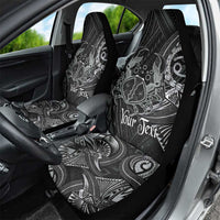 Personalised Polynesia Zodiac Cancer Car Seat Cover Galaxy Polynesian Pattern Chest Tattoo Style LT14 - Polynesian Pride