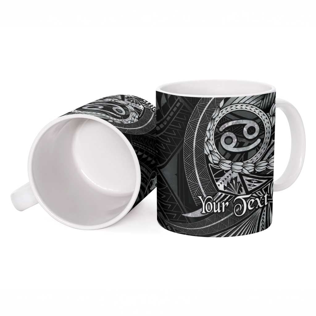 Personalised Polynesia Zodiac Cancer Ceramic Mug Galaxy Polynesian Pattern Chest Tattoo Style LT14 - Polynesian Pride