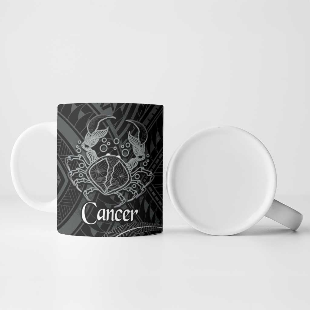 Personalised Polynesia Zodiac Cancer Ceramic Mug Galaxy Polynesian Pattern Chest Tattoo Style LT14 - Polynesian Pride