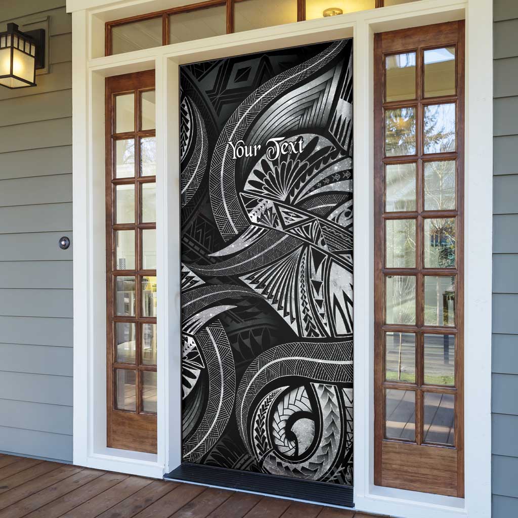 Personalised Polynesia Zodiac Cancer Door Cover Galaxy Polynesian Pattern Chest Tattoo Style LT14 - Polynesian Pride