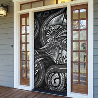 Personalised Polynesia Zodiac Cancer Door Cover Galaxy Polynesian Pattern Chest Tattoo Style LT14 - Polynesian Pride