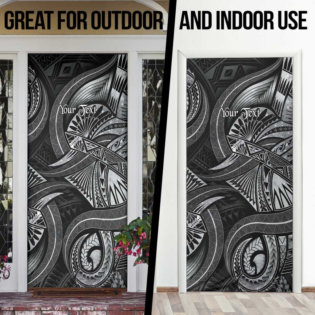 Personalised Polynesia Zodiac Cancer Door Cover Galaxy Polynesian Pattern Chest Tattoo Style LT14 - Polynesian Pride