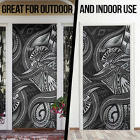 Personalised Polynesia Zodiac Cancer Door Cover Galaxy Polynesian Pattern Chest Tattoo Style LT14 - Polynesian Pride