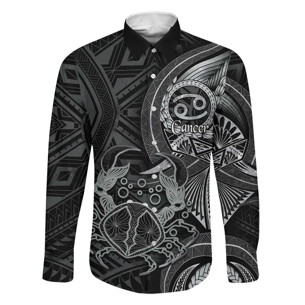 Personalised Polynesia Zodiac Cancer Family Matching Mermaid Dress and Hawaiian Shirt Galaxy Polynesian Pattern Chest Tattoo Style