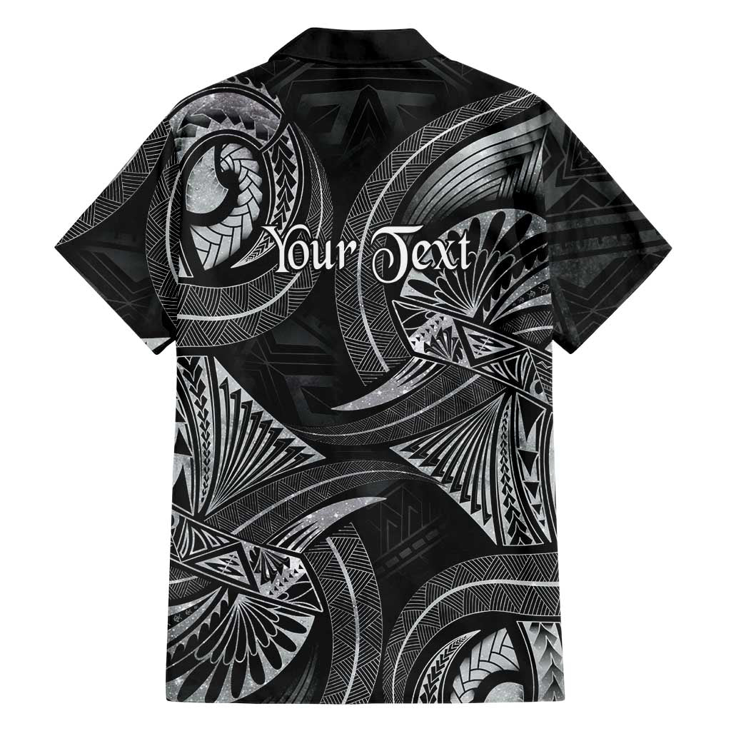 Personalised Polynesia Zodiac Cancer Family Matching Short Sleeve Bodycon Dress and Hawaiian Shirt Galaxy Polynesian Pattern Chest Tattoo Style