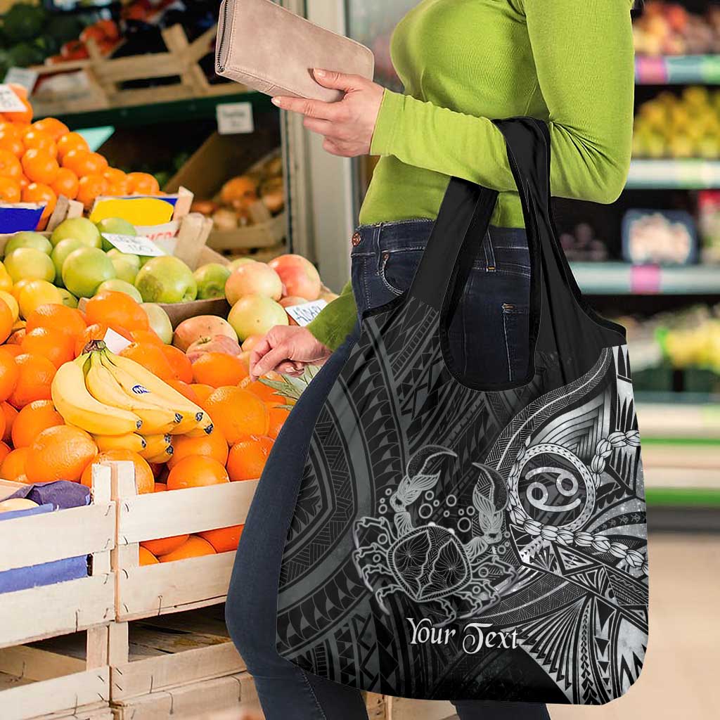 Personalised Polynesia Zodiac Cancer Grocery Bag Galaxy Polynesian Pattern Chest Tattoo Style LT14 - Polynesian Pride