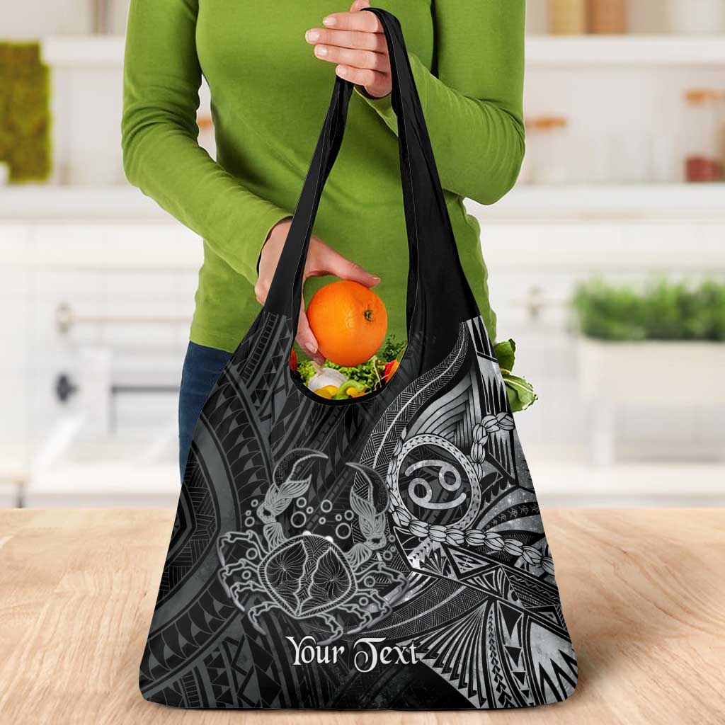 Personalised Polynesia Zodiac Cancer Grocery Bag Galaxy Polynesian Pattern Chest Tattoo Style LT14 - Polynesian Pride