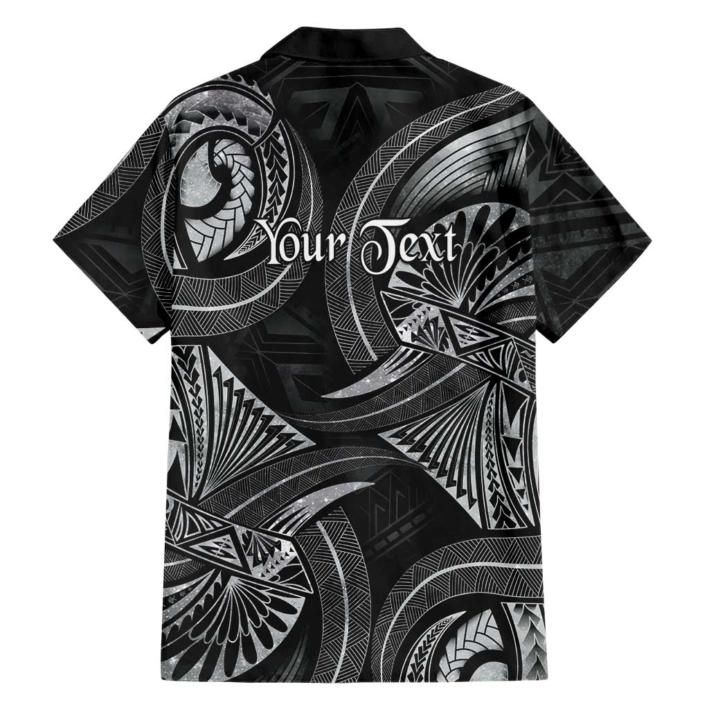 Personalised Polynesia Zodiac Cancer Hawaiian Shirt Galaxy Polynesian Pattern Chest Tattoo Style