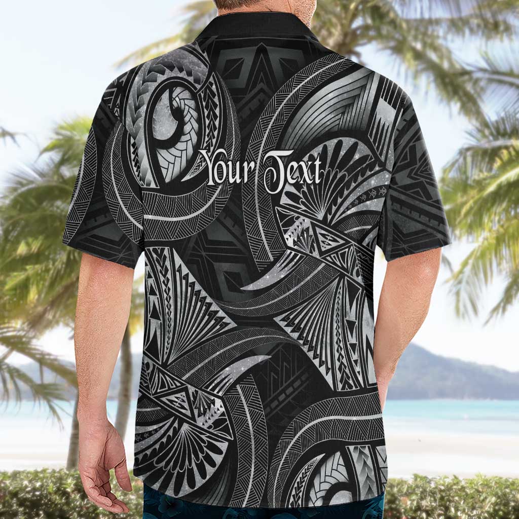 Personalised Polynesia Zodiac Cancer Hawaiian Shirt Galaxy Polynesian Pattern Chest Tattoo Style