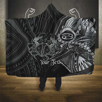 Personalised Polynesia Zodiac Cancer Hooded Blanket Galaxy Polynesian Pattern Chest Tattoo Style LT14 - Polynesian Pride
