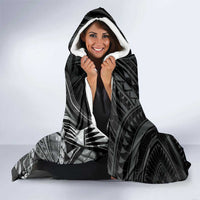 Personalised Polynesia Zodiac Cancer Hooded Blanket Galaxy Polynesian Pattern Chest Tattoo Style LT14 - Polynesian Pride