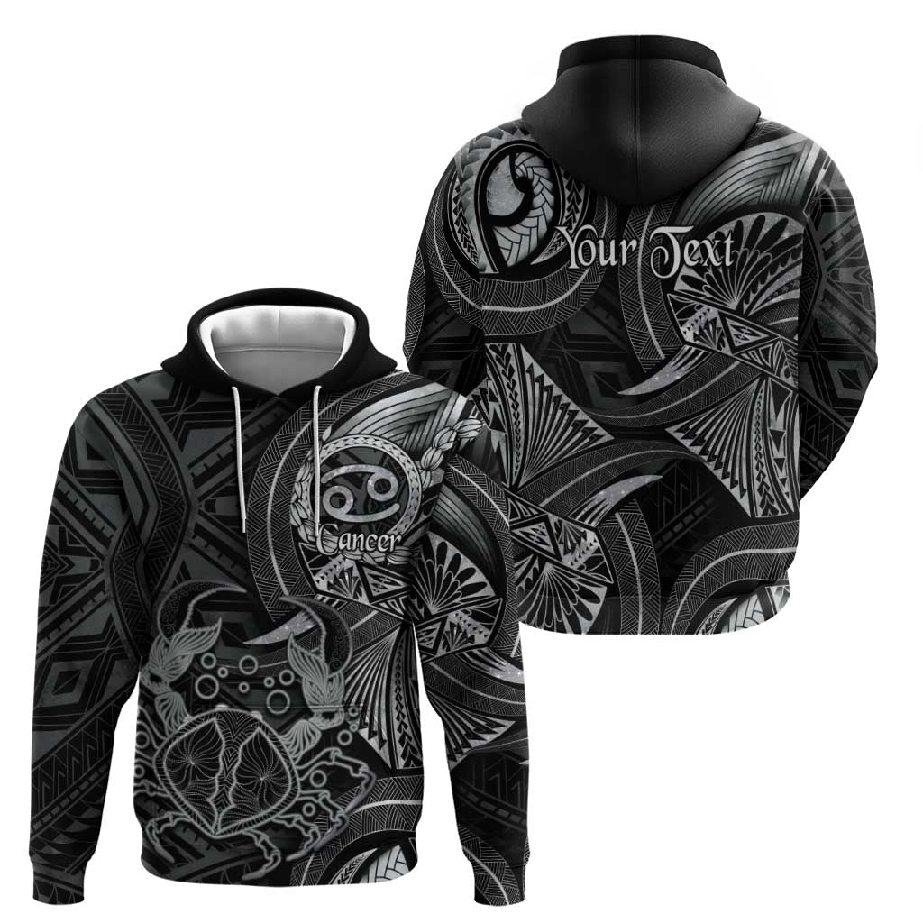 Personalised Polynesia Zodiac Cancer Hoodie Galaxy Polynesian Pattern Chest Tattoo Style LT14 - Polynesian Pride