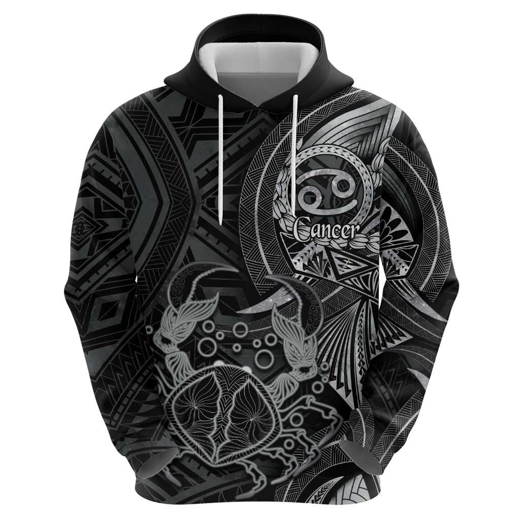 Personalised Polynesia Zodiac Cancer Hoodie Galaxy Polynesian Pattern Chest Tattoo Style LT14 - Polynesian Pride